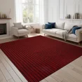 thumbnail image 1 of ANTPOP Runner Rug Non-slip Accent Rugs Washable Hallway Durable Polypropylene Indoor Outdoor with Rubber Backing for Entryways Kitchens Bedrooms , 3' x 8', Striped Red, 1 of 7