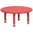 thumbnail image 1 of Bowery Hill 33" Table Ronde d'Activités en Rouge, 1 of 3