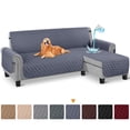 thumbnail image 1 of CHUANK Housse Imperméable pour Canapé, Housses pour Sofa en L, Housse pour Chaise Longue, Housse Réversible de Protection de Meuble pour Animaux, Enfants, Chien, Chat, Kaki P, 1 of 7