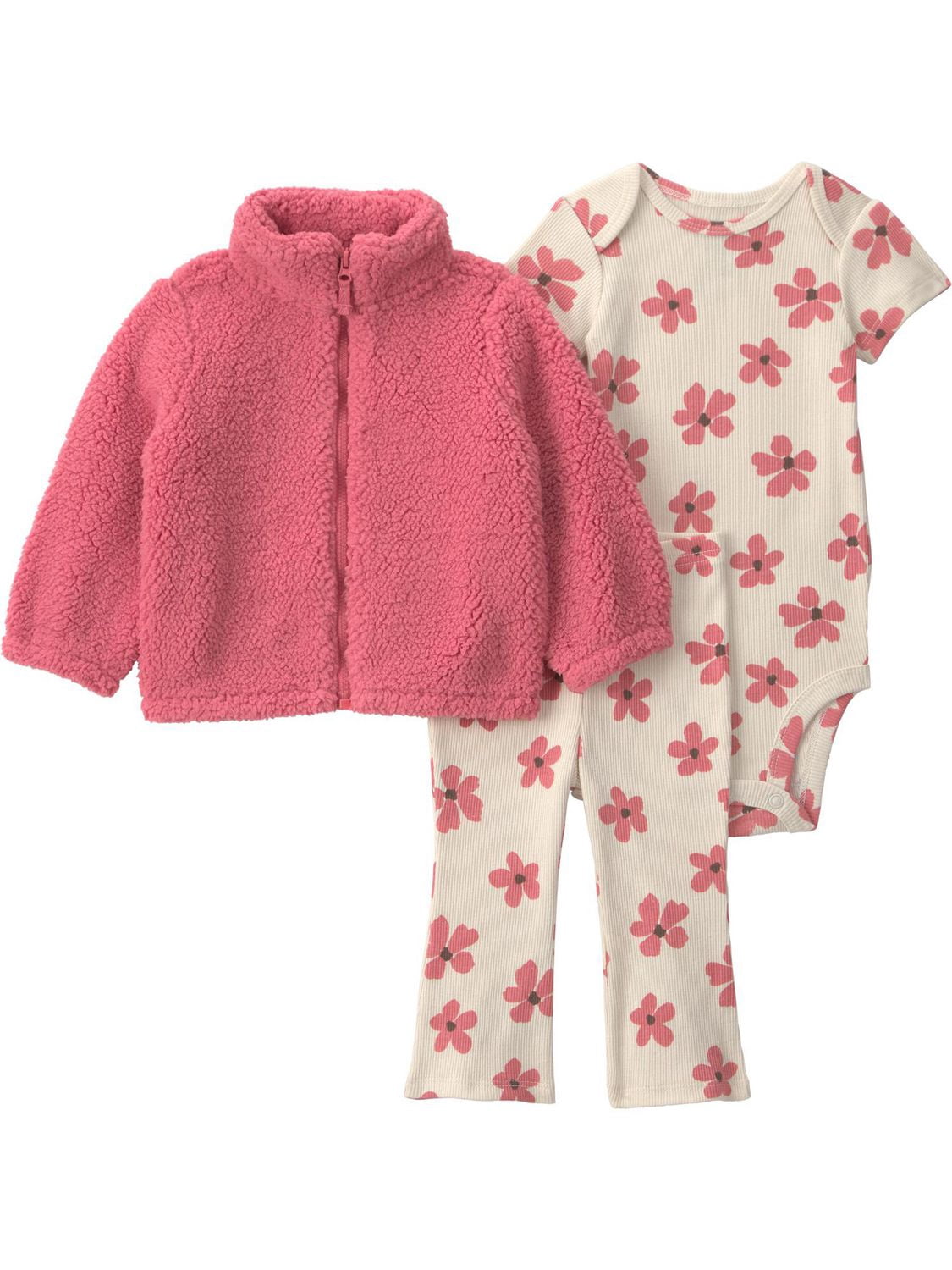 Carter's Child of Mine Baby Girl 3-Piece Floral Cardigan Set