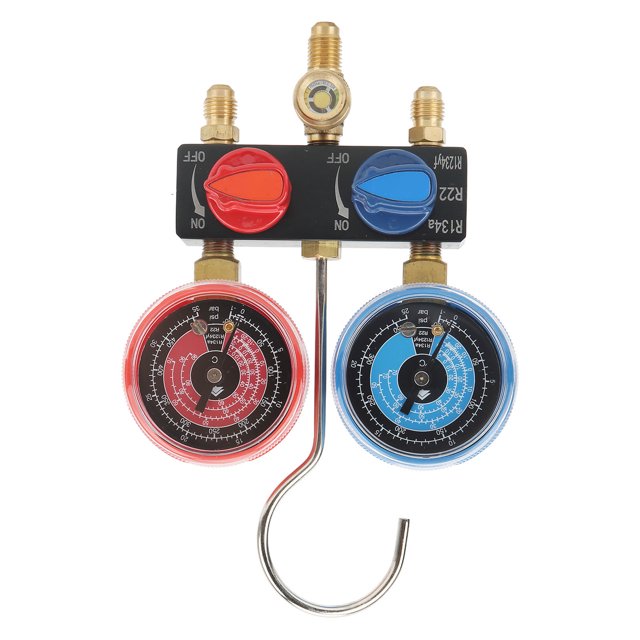 Manifold Gauge, AC Gauge Detachable Easy Observation G1/4 For Automobile Maintenance