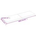thumbnail image 2 of vidaXL Table Top Light Brown 160x50x(2-4)cm Treated Solid Wood Live Edge, 2 of 7