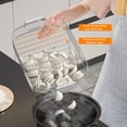 thumbnail image 4 of Dumpling Boîte de Rangement Poignée Portable Couvercle Scellé Non Collant Double-Couche Réfrigérateur Nourriture Wonton Titulaire Organisateur Accessoires de Cuisine, 4 of 8