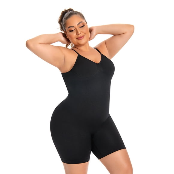 Women's Backless Seamless Shapewear Bodysuit Tummy Control Plus Size