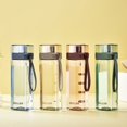 thumbnail image 1 of Sports Bottle Matte Texture Level 5 Broken Resistance Square Shape Summer Student Drinking Bottle for Office, 1 of 13