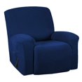 thumbnail image 2 of Housse Extensible pour Fauteuil Inclinable, Housse de Sofa, Meuble avec Bas Élastique, Housse Extensible en Jacquard Spandex pour Fauteuil Inclinable Bleu Foncé, 2 of 8