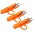 thumbnail image 4 of Crochet Scissors, Stainless Steel Material Orange Color 3pcs Sewing Sissors  For Embroidery, 4 of 8