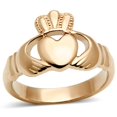 thumbnail image 1 of Alamode TK160R-10 Femmes IP Or Rose Bague en Acier Inoxydable Sans Pierre dans Aucune Pierre - Taille 10, 1 of 1