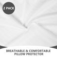 thumbnail image 3 of 3D Air Fabric Waterproof Pillow Protectors with Zipper, Pillow Covers Set of 2 Zippered Pillow Case Pillow Encasement Soft Breathable ( Standard, Line), 3 of 7