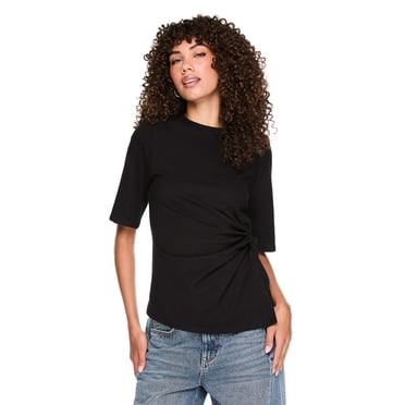 T-shirt avec motif noué sur les côtés George pour femmes