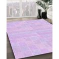 thumbnail image 3 of Ahgly Company Tapis d'Intérieur Lavable en Machine Carré Transitionnel Lilas Violet Vif, 7 Pieds Carré, 3 of 7