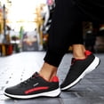 thumbnail image 2 of Chaussures Hommes Espadrilles Mode Hommes Talon Compensé Semelle Souple Espadrilles Semelle Souple Bout Rond Respirantes Course Chaussures Western Mode Hommes Chaussures de Course Chaussures Homme (Noir, 9), 2 of 7