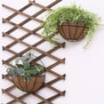 thumbnail image 4 of 2 Pcs Demi-Pot de Fleurs en Fibre de Coco Doublure de Panier Suspendu, 4 of 7
