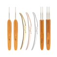 thumbnail image 1 of pitrice 7 Pcs Manche en Bambou Crochet Dreadlock Crochet Aiguille Outil Tressage Fabrication de Cheveux, 1 of 9