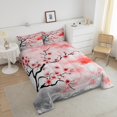 thumbnail image 4 of Erosebridal Spring Cherry Blossoms Bedding Todder Comforter Set, Watercolor Flower Down Comforter, Pink Grey, Reversible 2 Pieces, 4 of 8