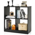 thumbnail image 1 of Costway 4-Cube Bookcase Floor Open Wooden Bookshelf Storage Cabinet Toy Organizer Black, 1 of 10