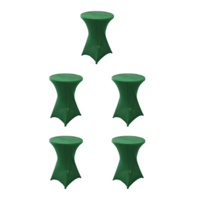ZheElen Nappe Ronde Extensible Entretien Facile Polyvalente et Écologique Verte 5Ensemble