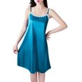 thumbnail image 1 of Dealovy Nuisettes pour Femmes à Bretelles Spaghetti Sans Manches Robe de Nuit Douce et Confortable Tenue de Nuit Courte Robe de Nuit Débardeur, 1 of 6
