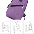 thumbnail image 3 of Crossbody Sling Backpack Sling Bag Travel Hiking Chest Bag Daypack, 3 of 5