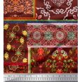 thumbnail image 1 of Soimoi Rayon Fabric Floral & Damask Patchwork Printed Craft Fabric by The Yard 56 Inch Wide, 1 of 3
