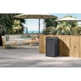 thumbnail image 3 of Suncast Wicker Trash Hideaway – All-Weather Resin, Outdoor Patio/Deck - Cyberspace, 3 of 5