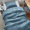 thumbnail image 4 of Byourbed Ensemble de Couette Loft Naturel Simple TG - Bleu Fumée, 4 of 4