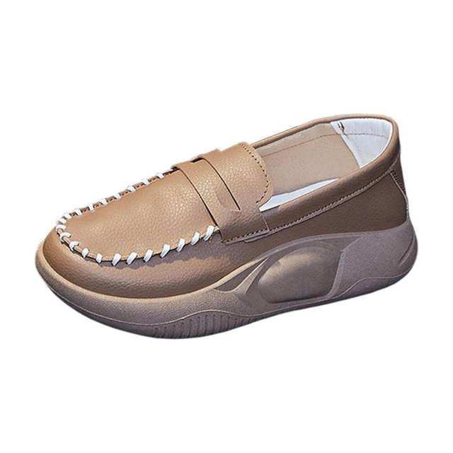 Baohd Chaussures Décontractées pour Femmes Confortables à Enfiler Douces pour Marche Intérieure Extérieure Kaki 39
