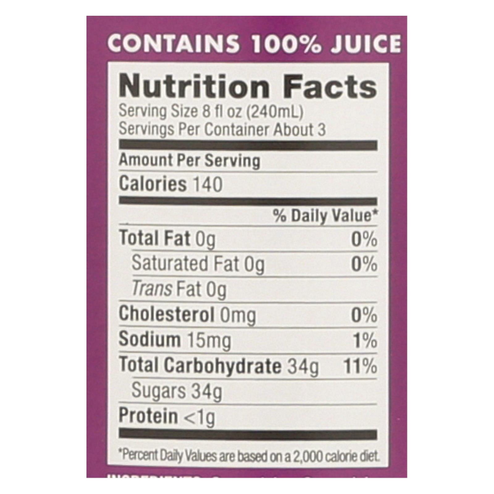 CONCORD GRAPE JUICE - FRENCH