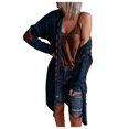 thumbnail image 2 of Mode Femmes Cardigan Long Décontracté à Manches Longues Manteau Chandail Vêtement d'Extérieur, 2 of 7