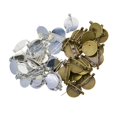 thumbnail image 2 of Abbracc 100 Pièces Bronze et Broche Fermoirs Goupille Base Blanc Plateaux Dos Adapter 20mm, 2 of 9