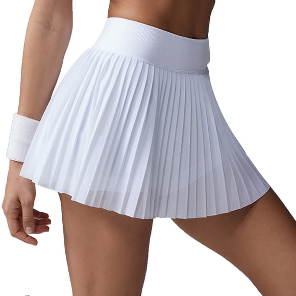 Women Tennis Skort, Athletic Skirt with Shorts Built-In, Quick Dry Golf Skirt High Waisted, Casual Summer Mini Skirt for Yoga, Running, Daily Wear