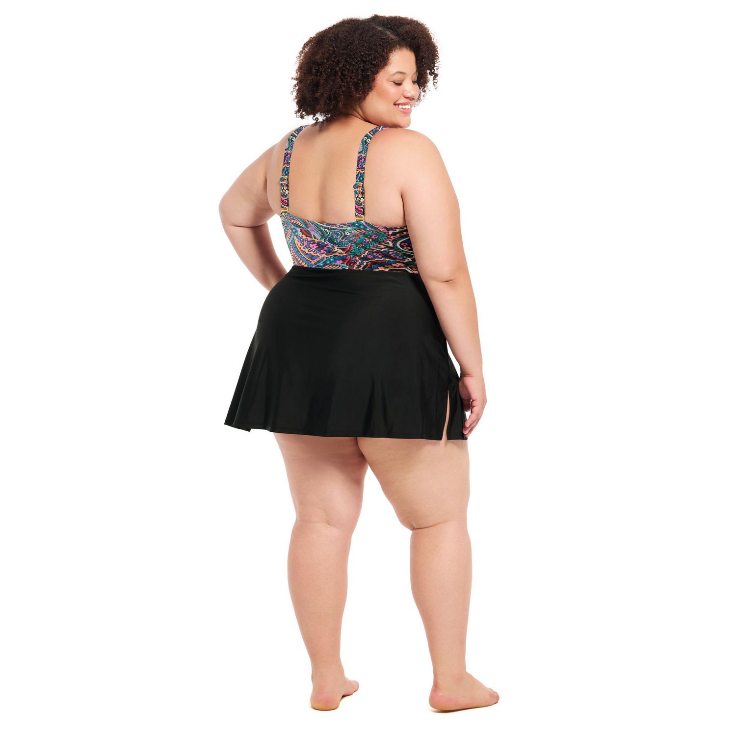 Maillot une-pièce Krista Plus à encolure en V croisée – bretelles ajustables deux façons