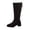 Black, variant on Lovzfmll Knee High Boots Women, Boots Square Toe Back Zipper Low Heel, Block Heel Chelsea Boots Casual Brown Boots
