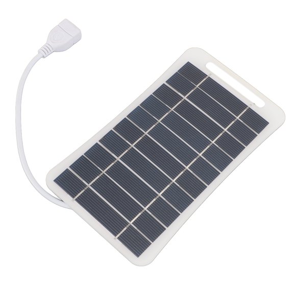 Mini Panneau Solaire, Chargeur de Panneau Solaire Usb 5V 5W à Haute Efficacité en Silicone Monocristallin pour Chargement de Téléphone Cellulaire, Petit Ventilateur Usb, Veilleuse, Pompe à Eau Solaire
