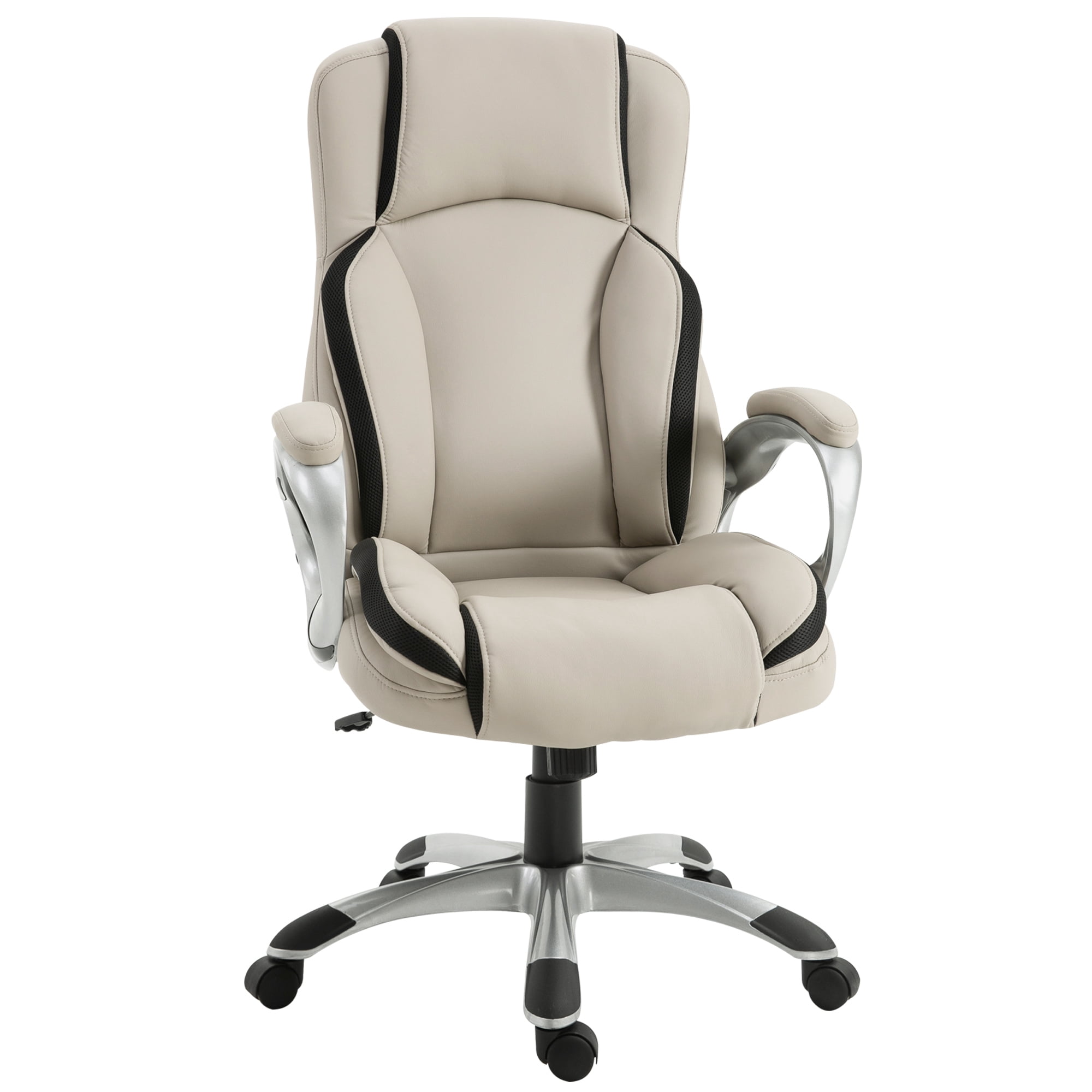 Vinsetto Office Chair PU Leather Executive w/ Wheel Task Swivel Ergonomic