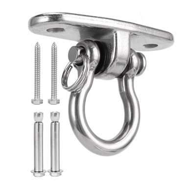 Herwey Hammock Buckle,Hanging Chair Buckle,304 Stainless Steel 360 Degree Rotatable Swing Buckle Hanging Chair Hammock Fixed Buckle