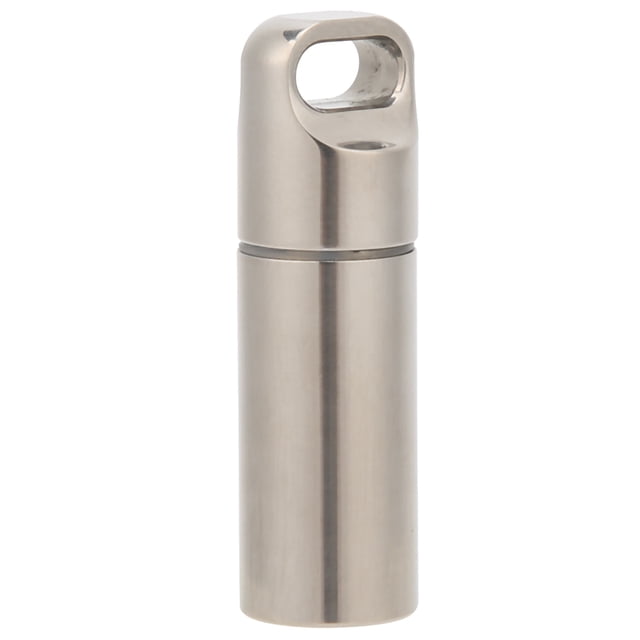 Portable Drug Holder, Lightweight Mini Drug Container, Alloy Drug Case, For Outdoors Home L