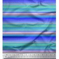 thumbnail image 1 of Soimoi Poly Georgette Fabric Stripe,Heart & Dot Texture Printed Fabric 1 Yard 52 Inch Wide, 1 of 3