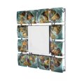 thumbnail image 1 of Accueil Racines Literies 328626 Métal & Verre Carré Suspendu Mur Miroir&44; Cuivre&44; Rouge & Or - 24 Po, 1 of 1