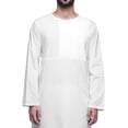 thumbnail image 2 of Atasi Kurta Long Asymétrique Indien pour Homme, Kurta Uni à Col Rond, Tenue de Fête, 2 of 5