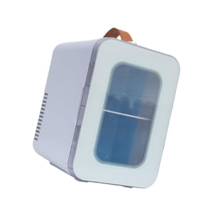 Veasfak Frigidaire de maquillage Réfrigérateur compact Réfrigérant de maquillage personnel Mini Réfrigérateur personnel portable pour les cosmétiques alimentaires Bureau Skincare