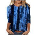 thumbnail image 1 of TIMIFIS Womens Tops 3/4 Sleeve Casual Loose Fit Tunic Tops Scoop Neck T-ShirtFall, 1 of 4