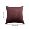 thumbnail image 2 of Velvet Pillow Cover 50 cm x 50 cm Double-Sided Embossed Pattern Cushion Cover for Decorative or Sleep Use, 2 of 6