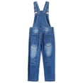 thumbnail image 2 of KIDSCOOL SPACE Salopette en Jean pour Fille, Bleu Pâle, Extensible, 2 à 3 Ans, 2 of 7