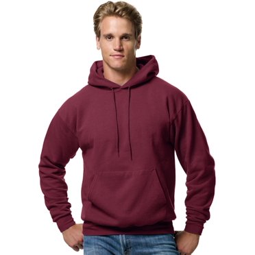 Hanes Mens ComfortBlend EcoSmart Pullover Hoodie Sweatshirt, 3XL, Maroon
