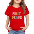 thumbnail image 1 of LIJCC Garçons Filles Premier Jour de Première Année Rentrée des Classes T-Shirt en Coton T-Shirt à Manches Courtes Haut T-Shirt à Imprimé Lettres Haut de Rentrée, 1 of 5