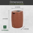 thumbnail image 2 of Good Ideas Rain Wizard Storage Collection Rain Barrel 50-Gallon, Terra Cotta, 2 of 12