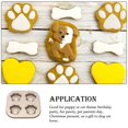 thumbnail image 4 of Baking Pan Cat Paw Even Heat Distribution Bake Tray High Temperature Resistance Bakeware Pans Cookie Mold Chocolate Cake Biscuit 4 Light Golden, 4 of 9