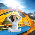 thumbnail image 4 of Goplus 3 Inch Inflatable Camping Sleeping Pad Waterproof & Comfortable Sleeping Mat Blue, 4 of 10