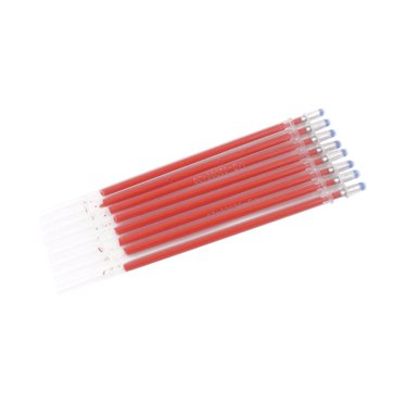 ruzhgo 100Pcs Heat Erasable Pen Refills Fabric Refills Replaceable Fabric Dressmaking Embroidery Tools DIY Marking Pens Refill Pens Refills for Embroidery Rose Red